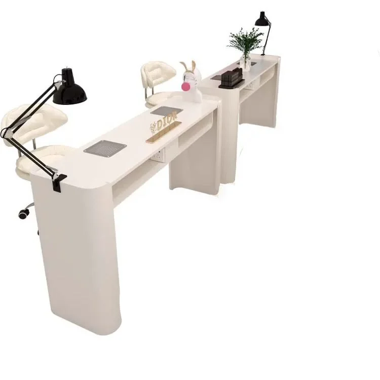 Nail salon furniture light luxury custom nail desk salon manicure table  beauty salon nail equipment