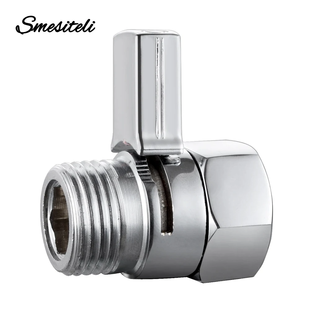 New Design Chrome Brass Shower Flow Control Switch  Water Pressure Reducing or Hand Shower Head Diverter Shut Off Valve