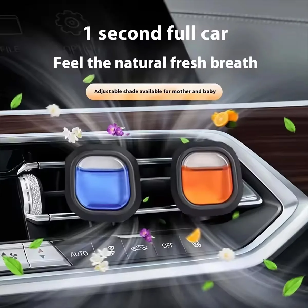 Car air freshener clips for car air vents, used to freshen the air, deodorize, remove odors, and leave a long-lasting fragrance.