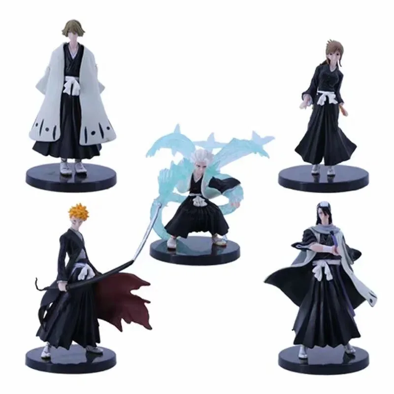 Anime peripheral figure BLEACH 5 Kurosaki Ichigo Hitsugaya Toushirou Kuchiki Rukia Kuchiki Byakuya doll decoration bag hand do