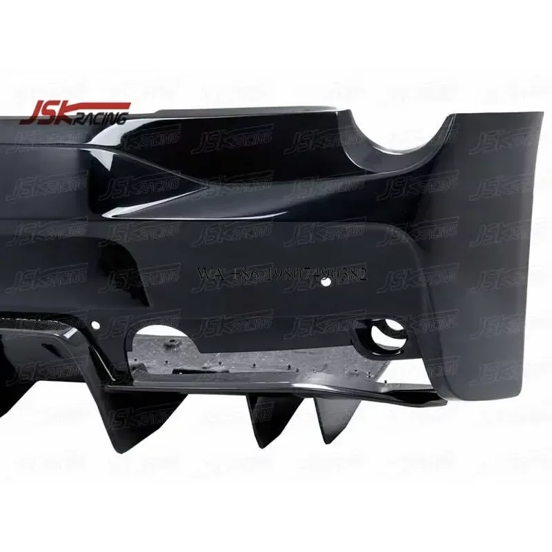 Wmwmnu For 458 Italia Spider Speciale Rear Bumper Body Kit Half Carbon Fiber Style Auto Parts Accessories