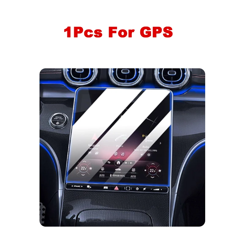 Displayschutzfolie aus gehärtetem Glas für Mercedes Benz C-Klasse C250 C300 W206 11,9-Zoll Auto-GPS-Navigation und Armaturenbrett – Detail 3