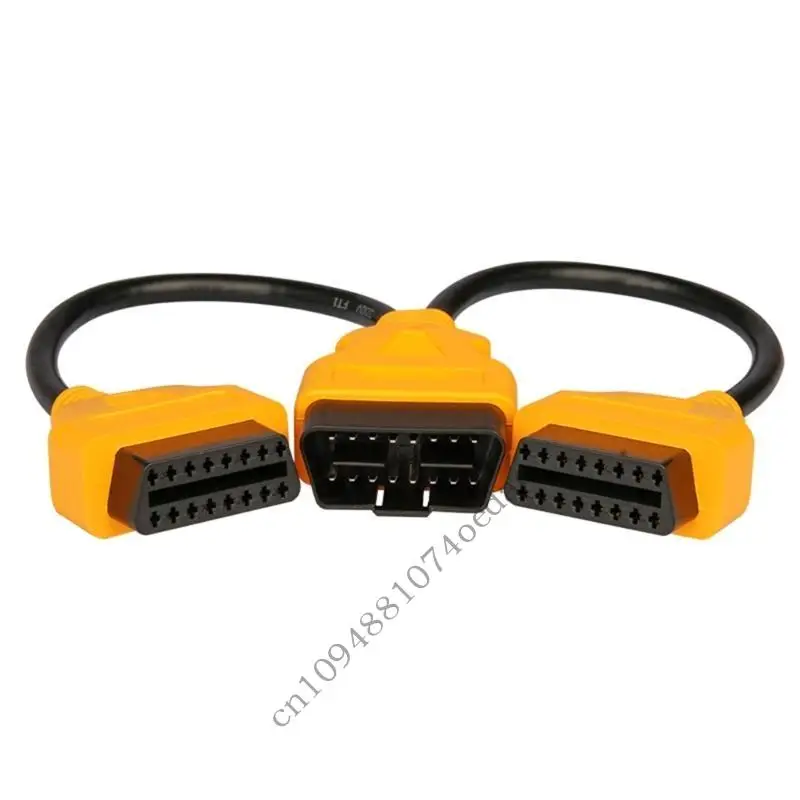 

0xxc 16pin obd2-кабель кабеля с двойным кабелем y y cable obdii удлинители