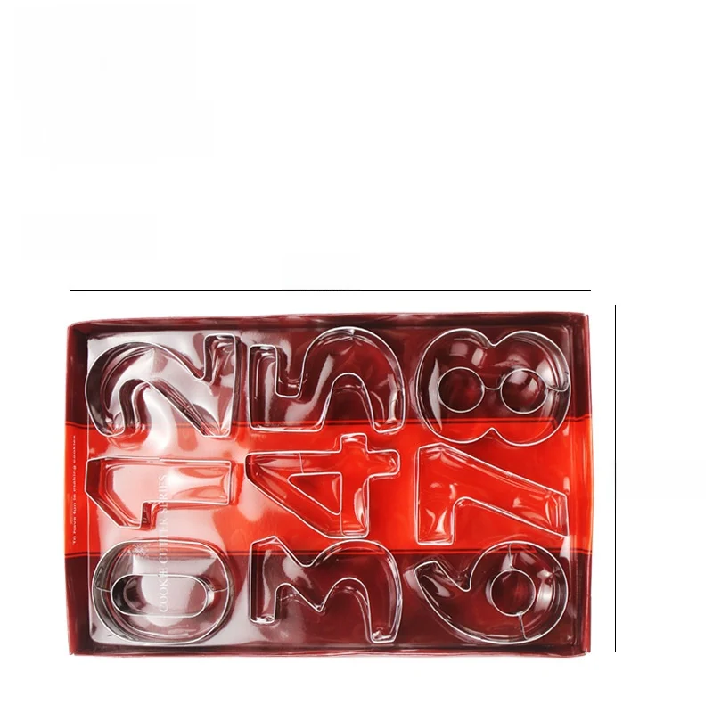 Large Size Stainless Steel Cookie Baking Tools Cake Molds Baking Utensils Digital Design Versatile Steamer Oven Compatible