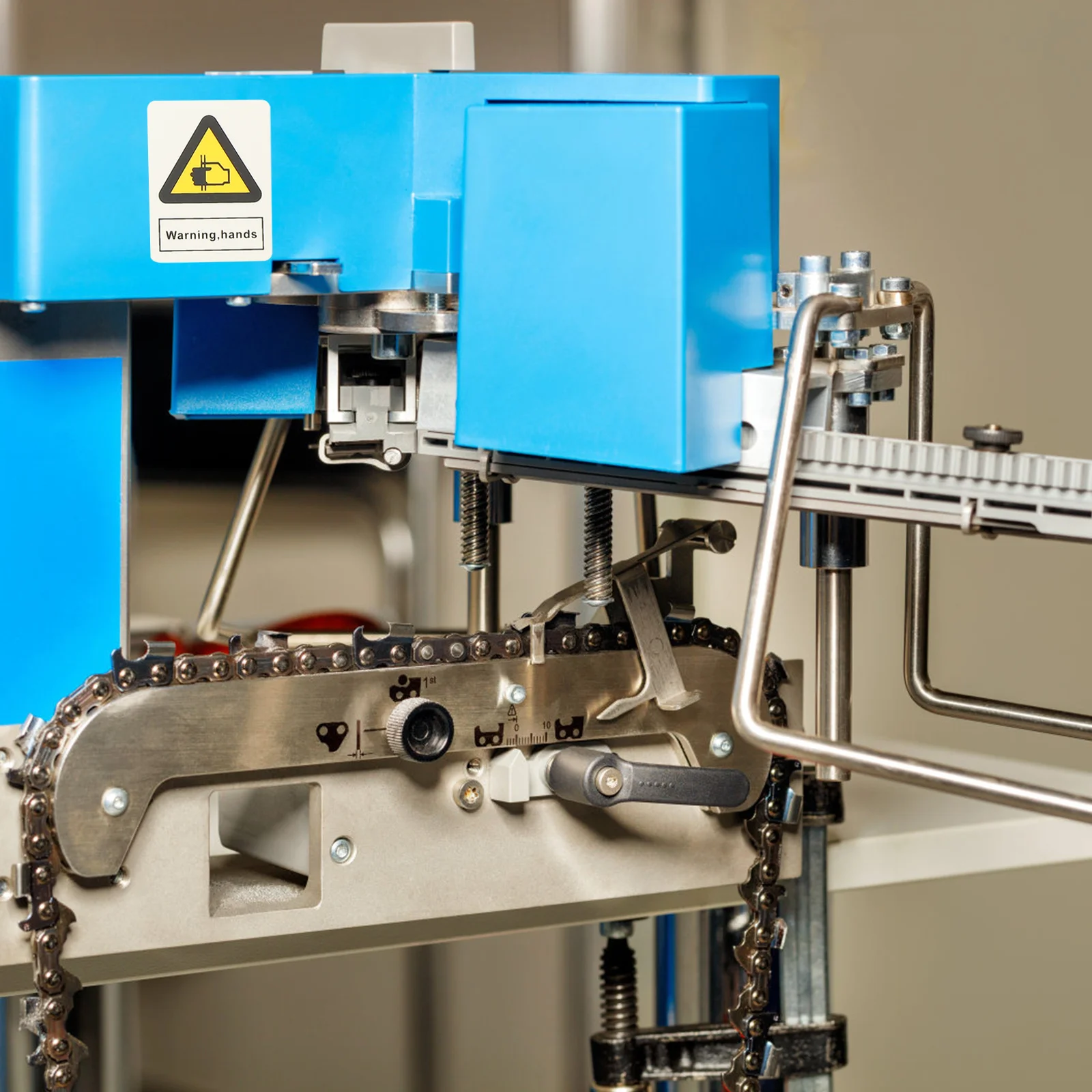 5Pcs Warning Hand Crushing Safety Labels PP Synthetic Paper Adhesive Warning Signs for Machine Hand Safety Caution Stickers