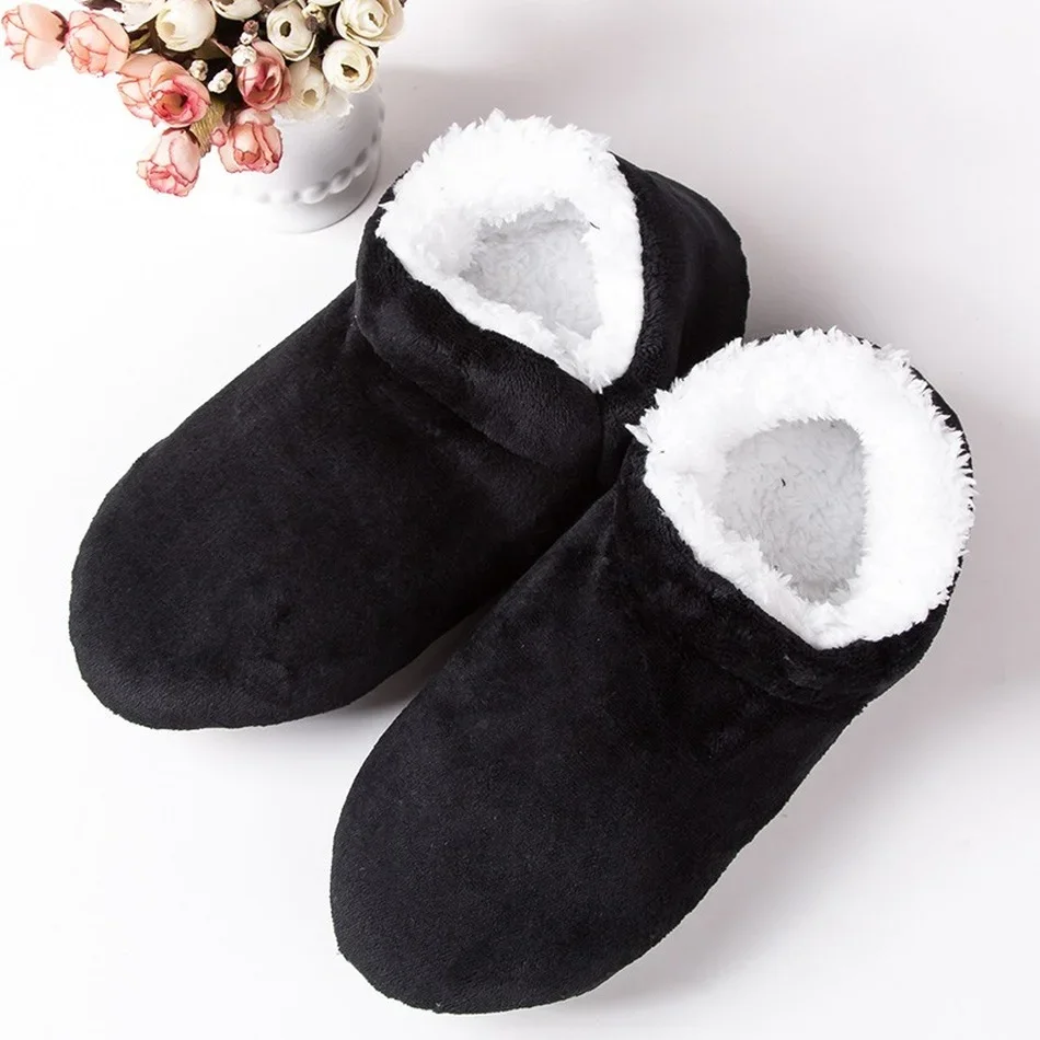 Mens House Slippers Fluffy Home Winter Warm Plus Size Non Slip Plush Soft Comfy Male Casual Indoor Floor Shoes Lazy Flat Fuzzy