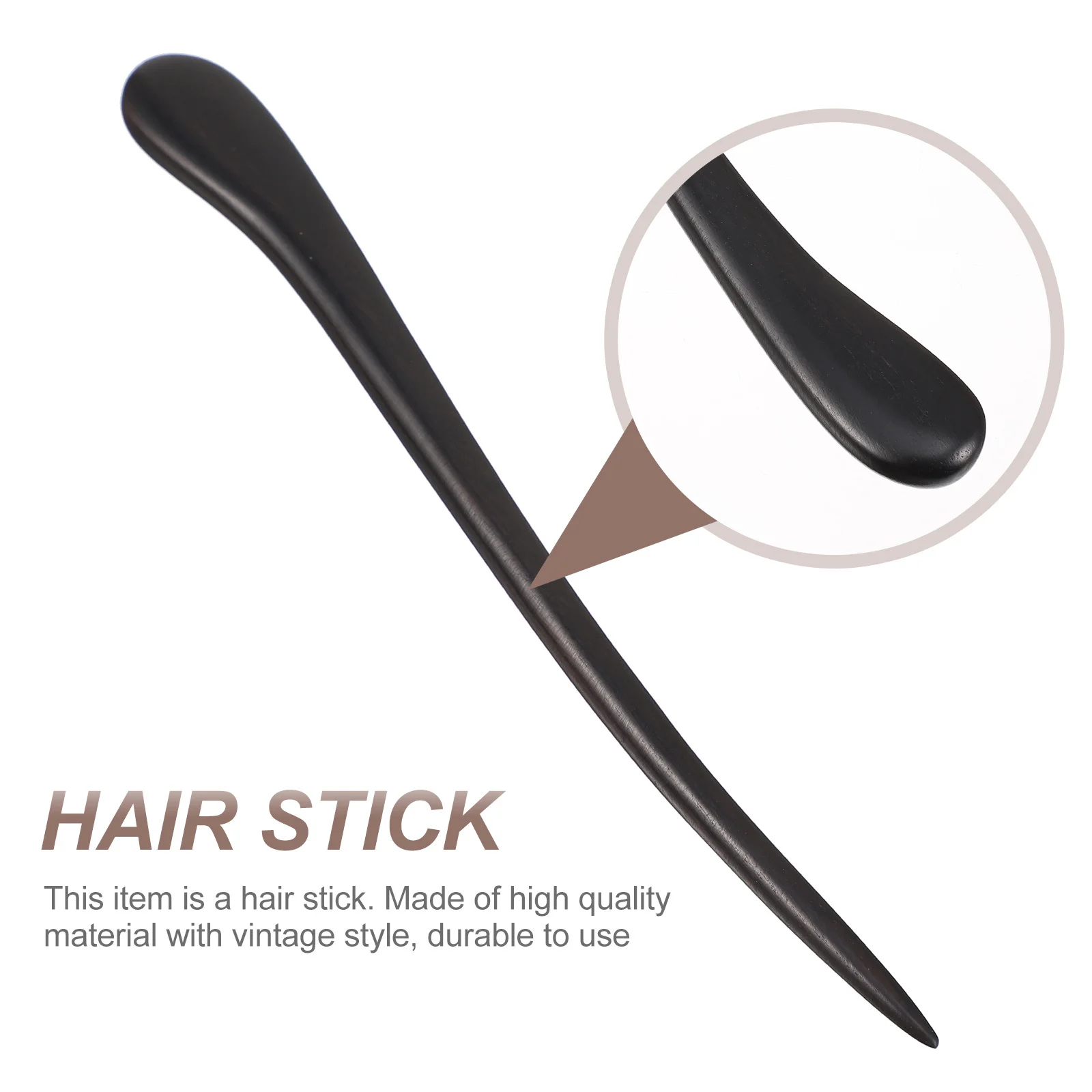 

Durable Lightweight Vintage Sandalwood Hairpin Chinese Headdress Pretty Design for Girls Ladies Hair Accessories