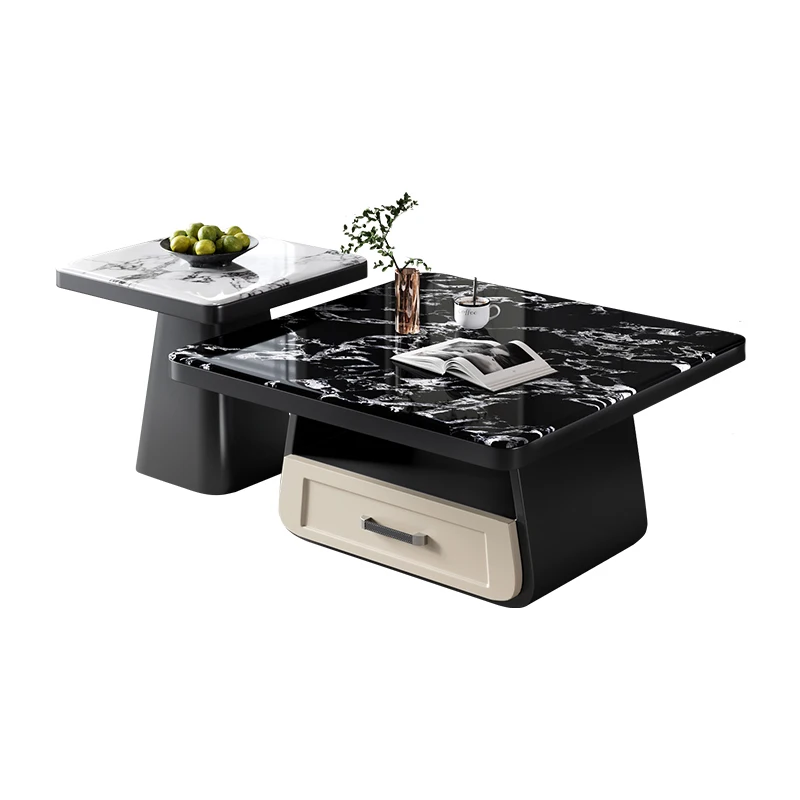 

Modern Nordic Senior Simple Rectangle Center Tables Luxury Itaian Design Coffee Table Living Room Furniture