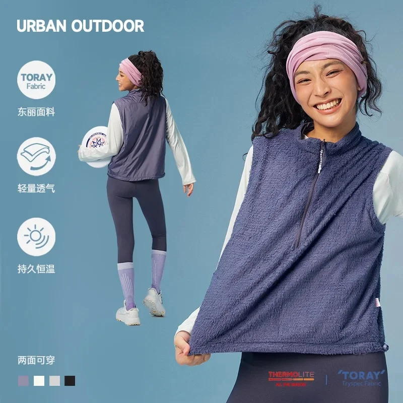 Unisex Reversible Thermal Vest with Thermolite Tech Lightweight Graphene Heated Gilet Windproof Outdoor Hiking Layer