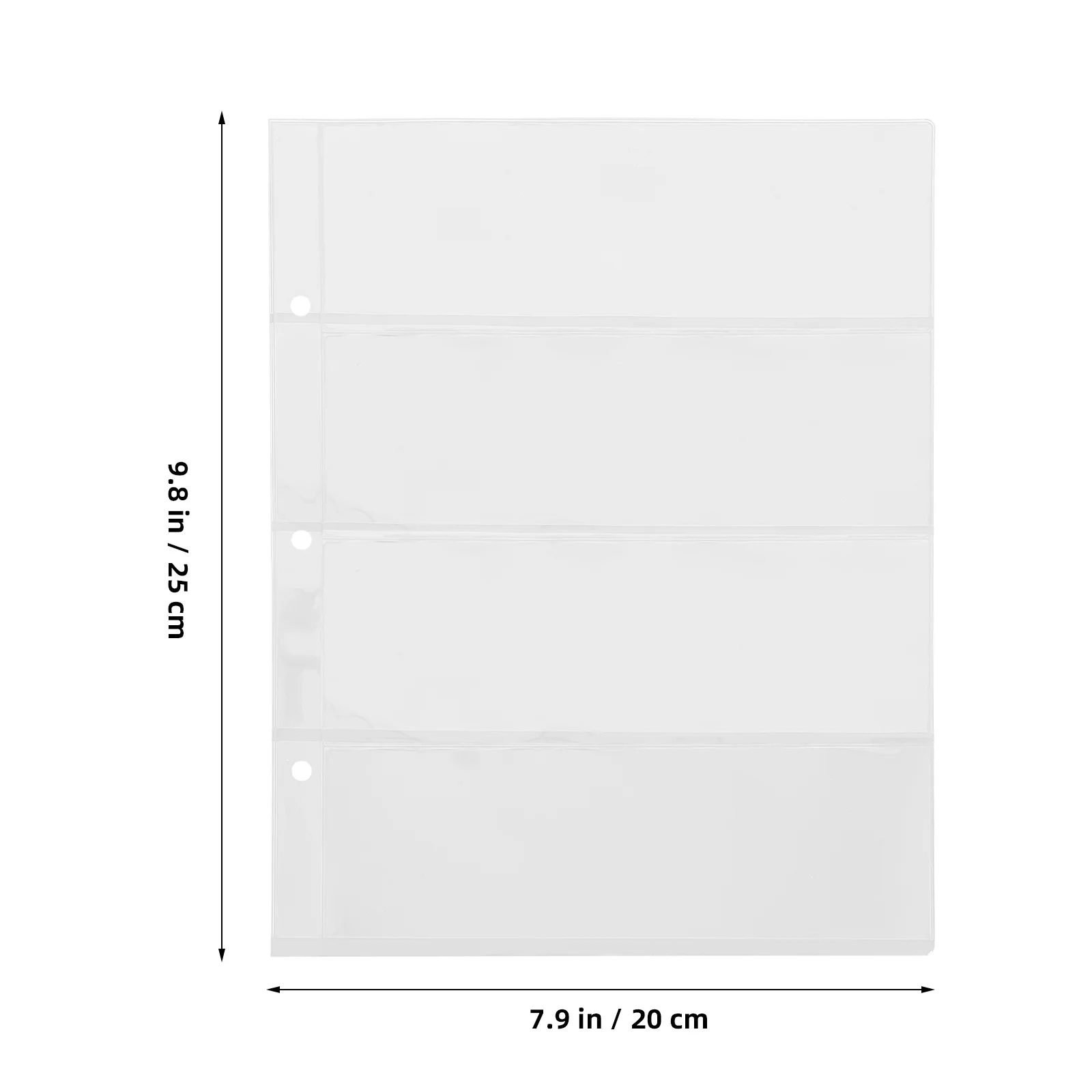 صفحات جمع الأوراق النقدية، أغطية حماية شفافة من مادة PVC، صفحات حامل العملات، أكمام تخزين الأموال المحمولة للنقود الورقية #1