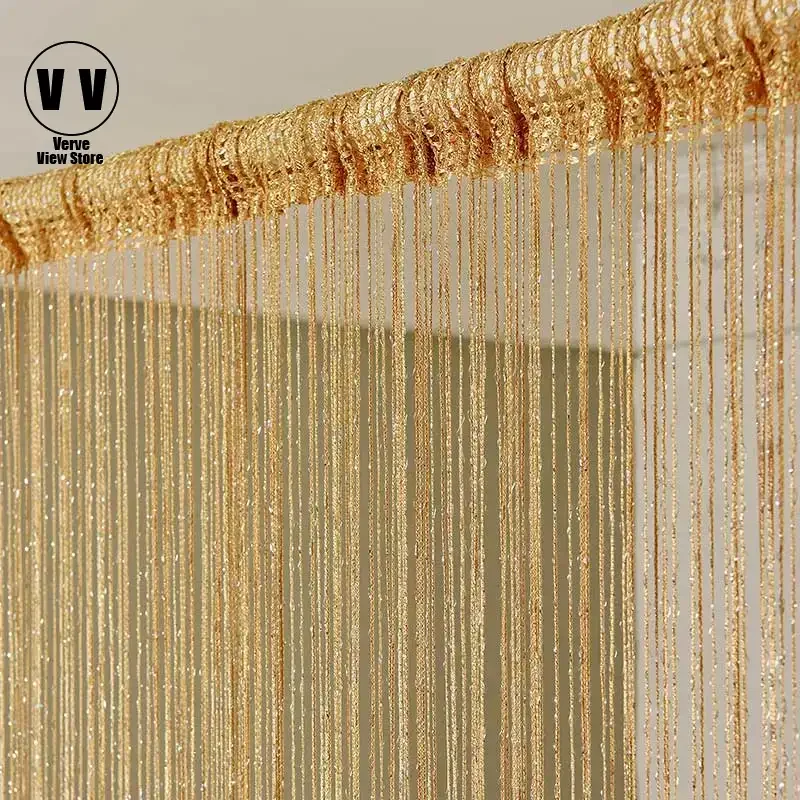 

Crystal Line Shiny Tassel String Door Curtain, Luxury Curtains, Living Room, Bedroom, Home, Wedding Decor, 3m * 3m