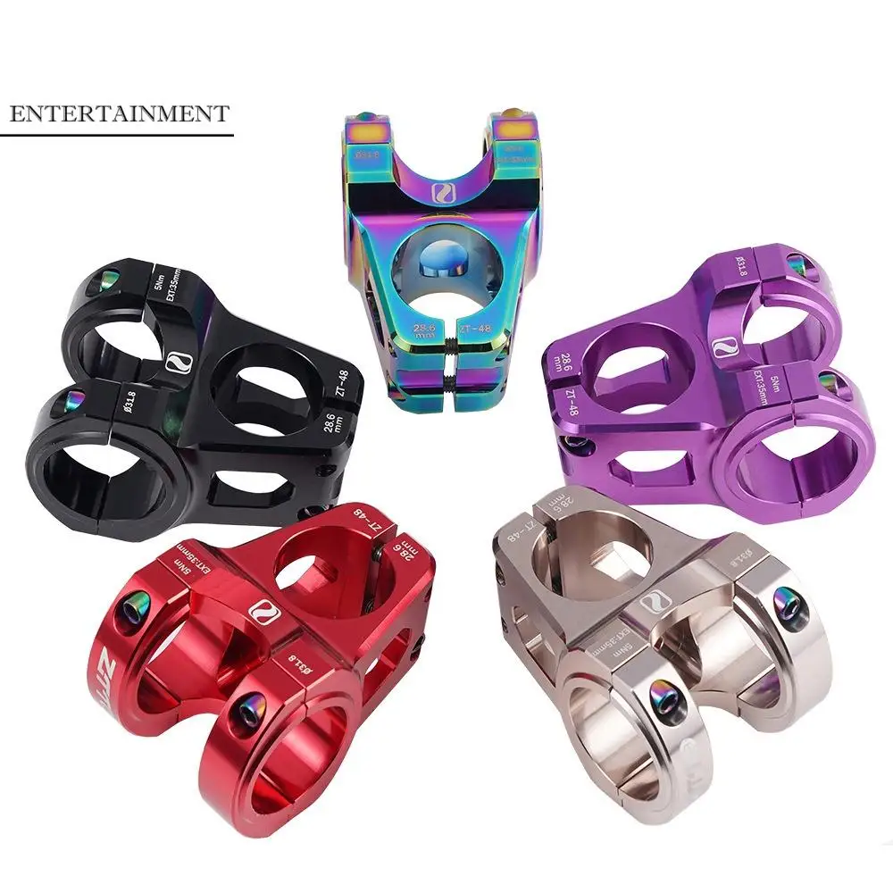 

Bicycle Parts Bicycle Handlebar Stem Aluminum Alloy Short Mtb Stem 35mm Handlebar Colorful 35mm Mountain Bicycle Stem Cycling