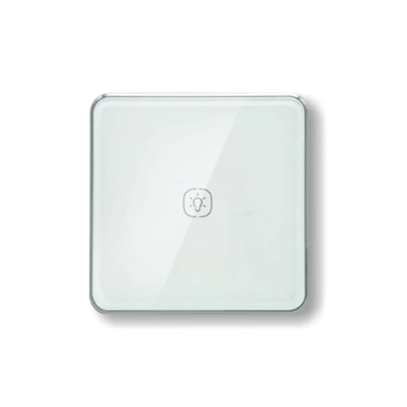 

B04B-Zigbee Выключатель света с алюминиевой рамой Стеклянный сенсорный переключатель работает с управлением домашним помощником Tuya Alexa
