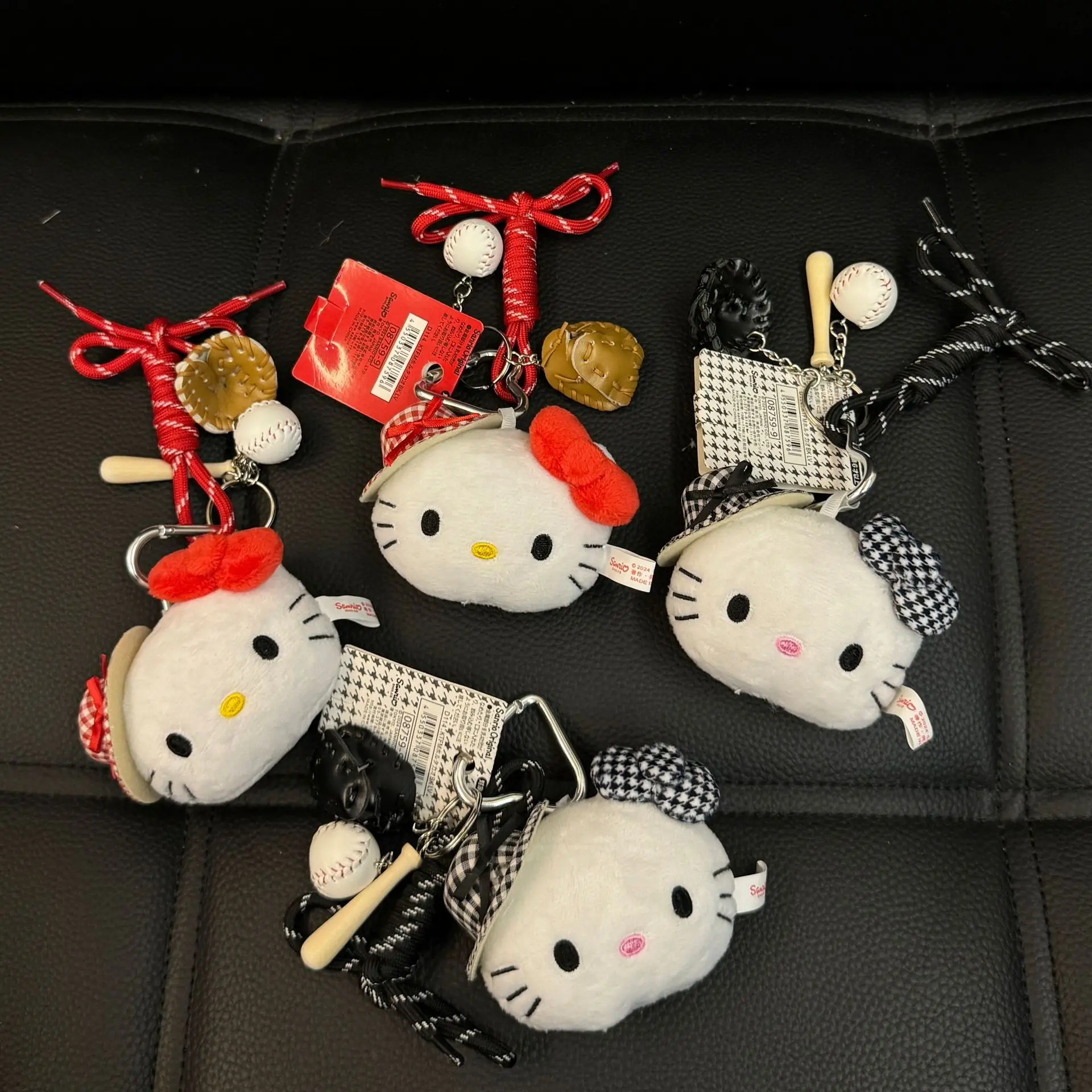 

Cute Hello Kitty Plush Doll Cat Head Bag Pendant Kitty Doll Plush Keychain Diy Mobile Phone Bag Pendant Accessories Girls Gift