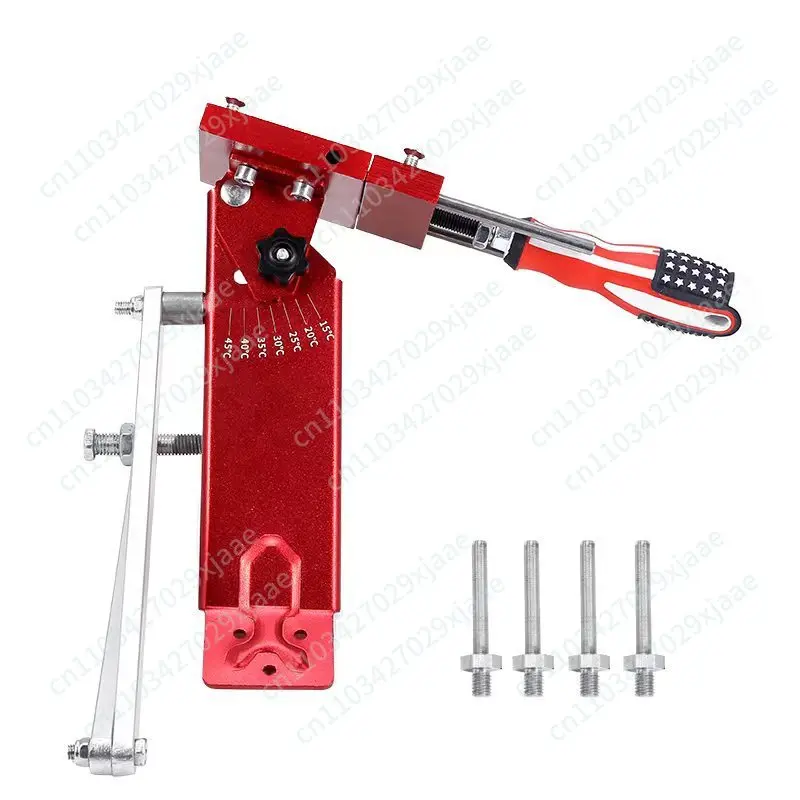 Lawn mower blade sharpener garden tools for garden are adjustable from 15° to 45°