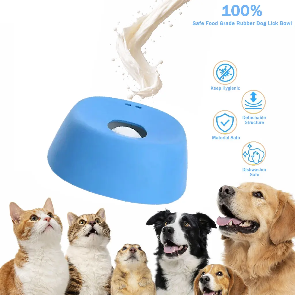 

Anti Choking Slow Feeder Dog Bowl Non Slip 3/4 Cup Lick Toy for Liquid Treats Bone Broth Yogurt slow feeder for dog supplies