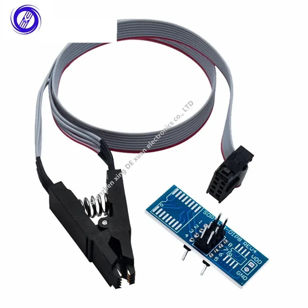 High quality SOIC8 SOP8 Test Clip For EEPROM 93CXX/25CXX/24CXX in-circuit programming on USB Programmer TL866CS TL866A EZP2010