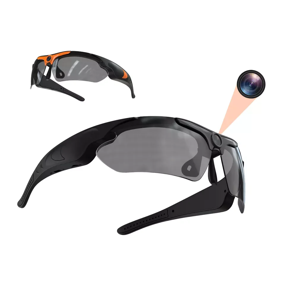 Intelligent action glasses, high-quality video recorder, sports glasses camera, 1080p camera sunglasses.