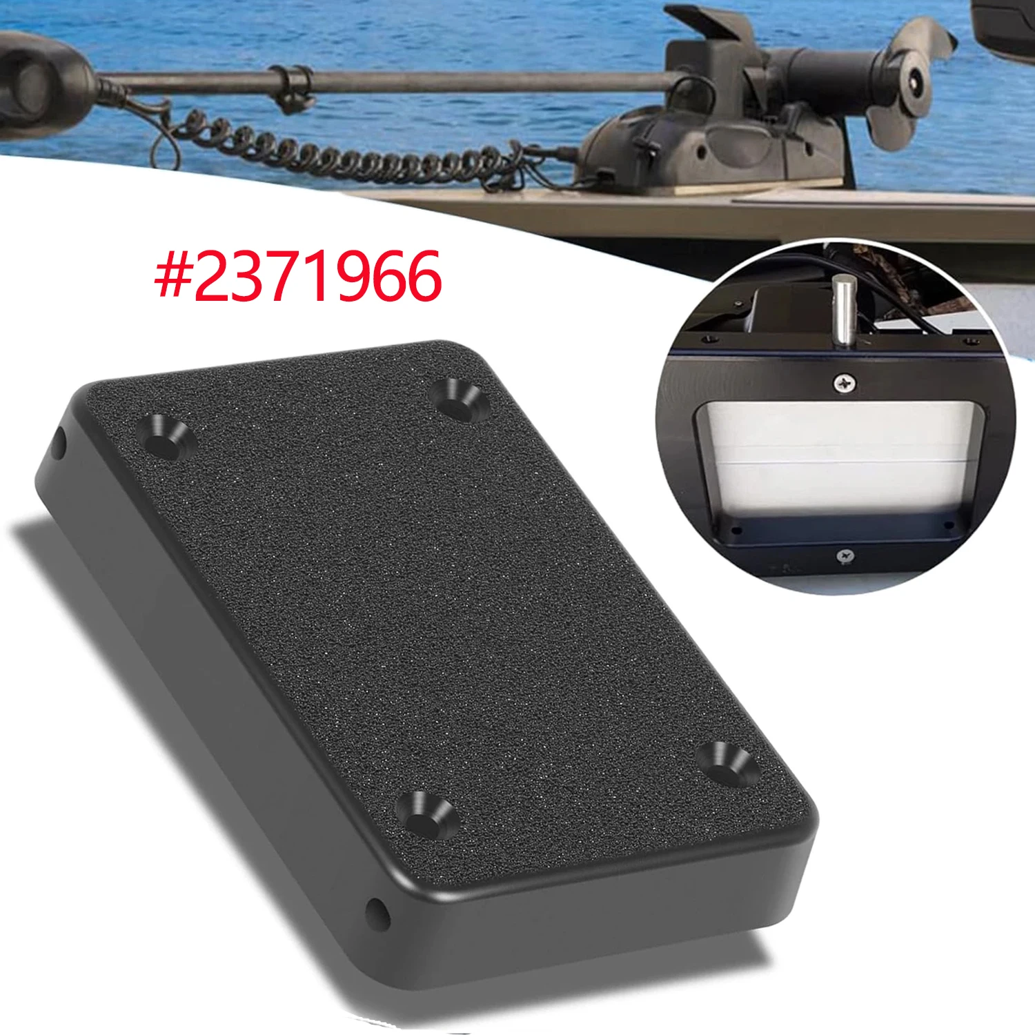 

2371966 Ship Inner Plate Fit for Minn Kota MKA-21 Quick Release Bracket, Freshwater, Black, PD/AP