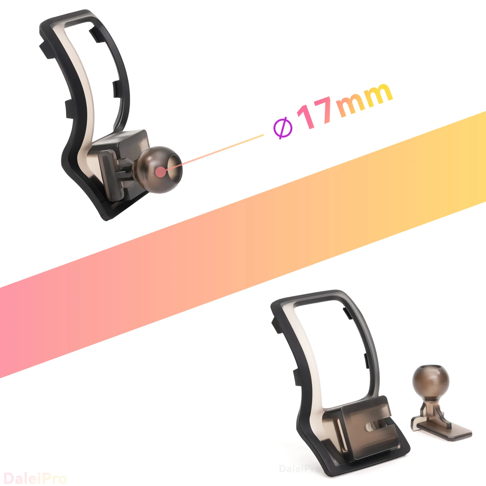 Maßgefertigte Magnetische Handyhalterung mit Luftstromkühlung für Toyota CHR 2018-2021 2022 2023 C-HR, 360° Drehbar ° Schwenkbare Halterungsbasis – Detail 3