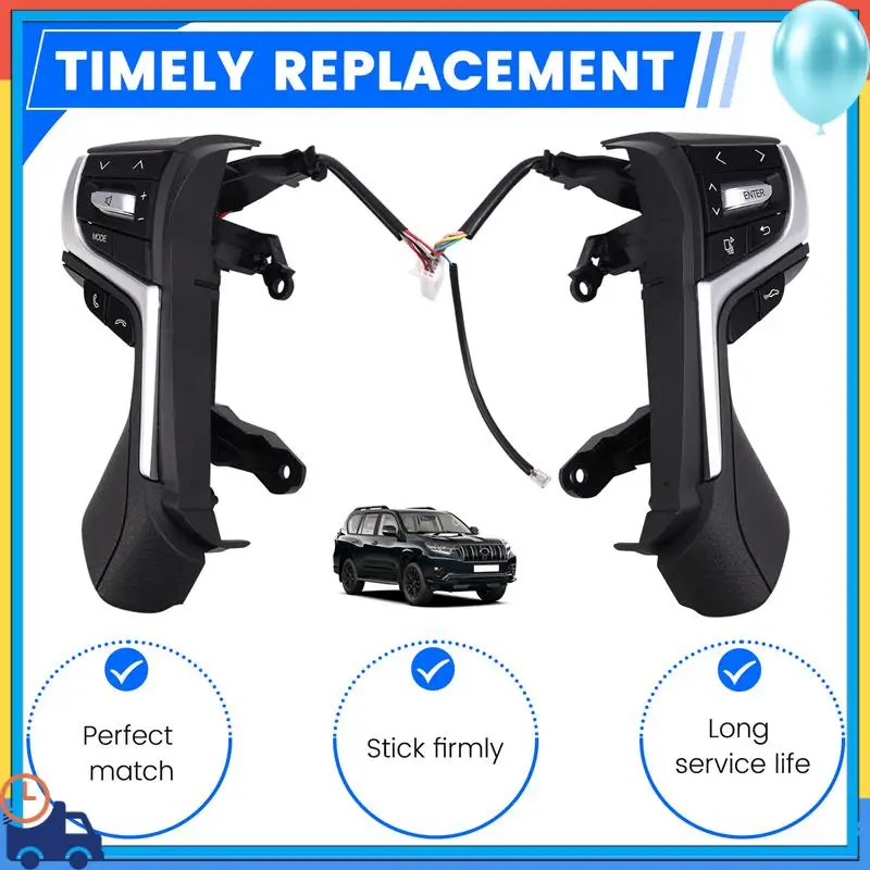 

A90Q-84250-60440 Steering Wheel Audio Control Buttons Cruise Control Switch For Toyota Land Cruiser Prado GRJ150 KDJ150