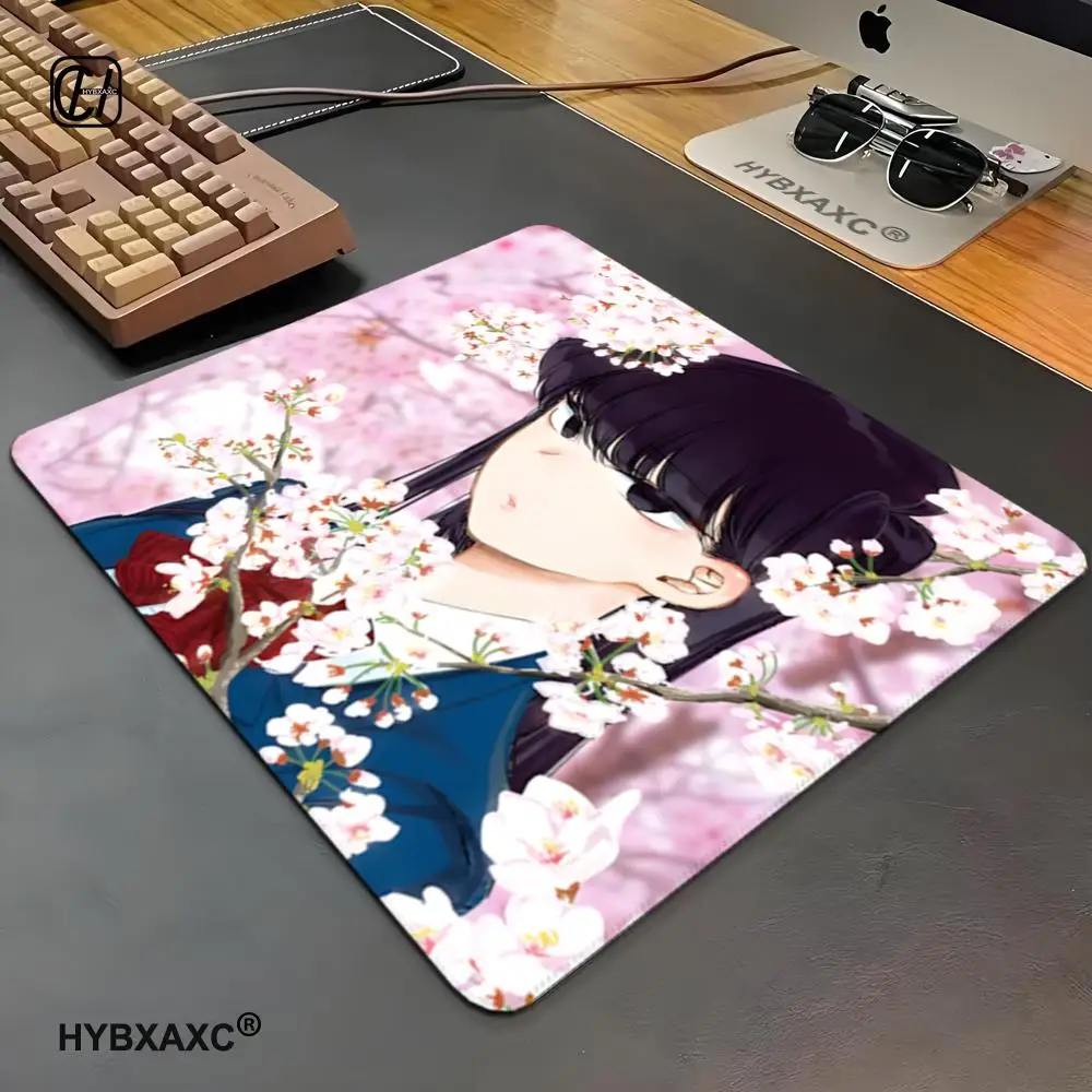Komi San Wa Komyushou Mouse Pad Cartoon Rubber Small Mouse Pad Desktop Computer Office Keyboard E-Sports ROGs Game