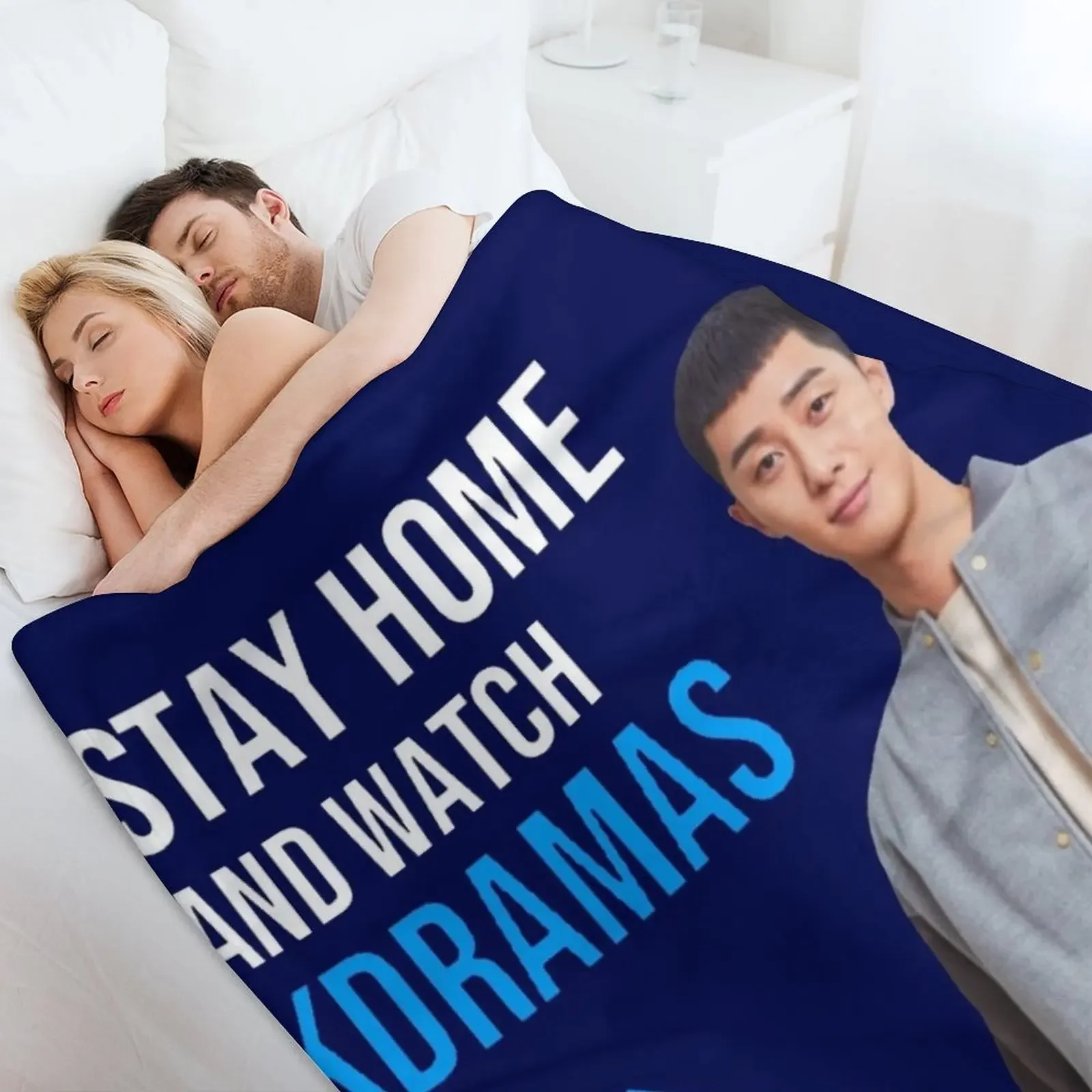 ابق في المنزل ومشاهدة kdramas park Seo joon رمي بطانية ديكور مضحك هدية بطانيات فروي كبيرة #4