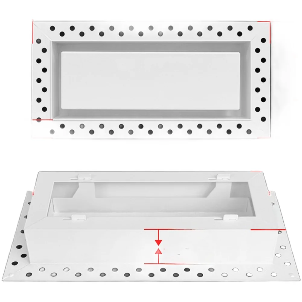 For Residential Ceilings Flush Mount Outlet Embedded Air Grille Aluminum Air Vent 31*16*8cm Minimalist Appearance