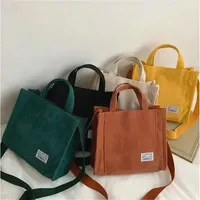 Luxury Designer Handbag Corduroy Ladies Bag 2025Trend Single Shoulder Bag Solid Color Buckle Messenger Bag Small Square Bag