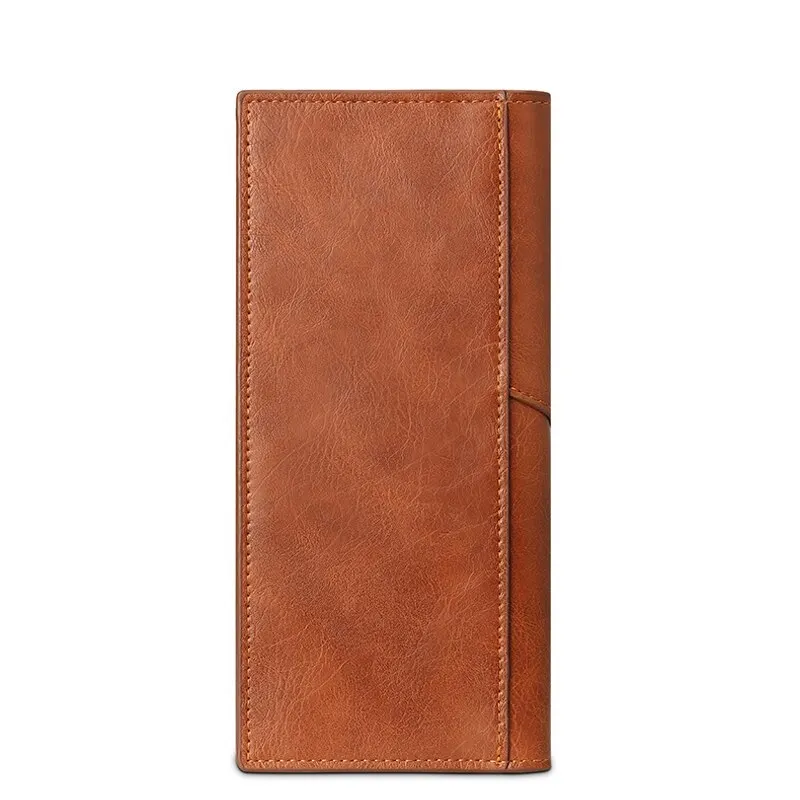 แฟชั่นใหม่กระเป๋าเงินอเนกประสงค์กันขโมยกระเป๋าสตางค์หนัง PU เหมาะสำหรับธุรกิจนิ่มกระเป๋าเงินผู้ชายขนาดเล็กกระเป๋าใส่สะดวก