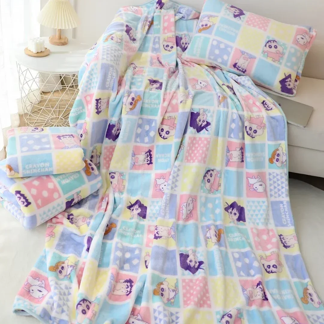 

Cartoon Crayon Shin Chan Flannel Blanket Soft Comfortable Sleeping Blanket Japanese Style Blanket Bedroom Bedspread Girl Kids