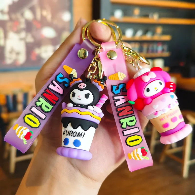 

Ice Cream Sanrio Keychain Gift Souvenir Kawaii Cute Personalized Gifts Y2k Fashion Toys Anime Cartoon Frind