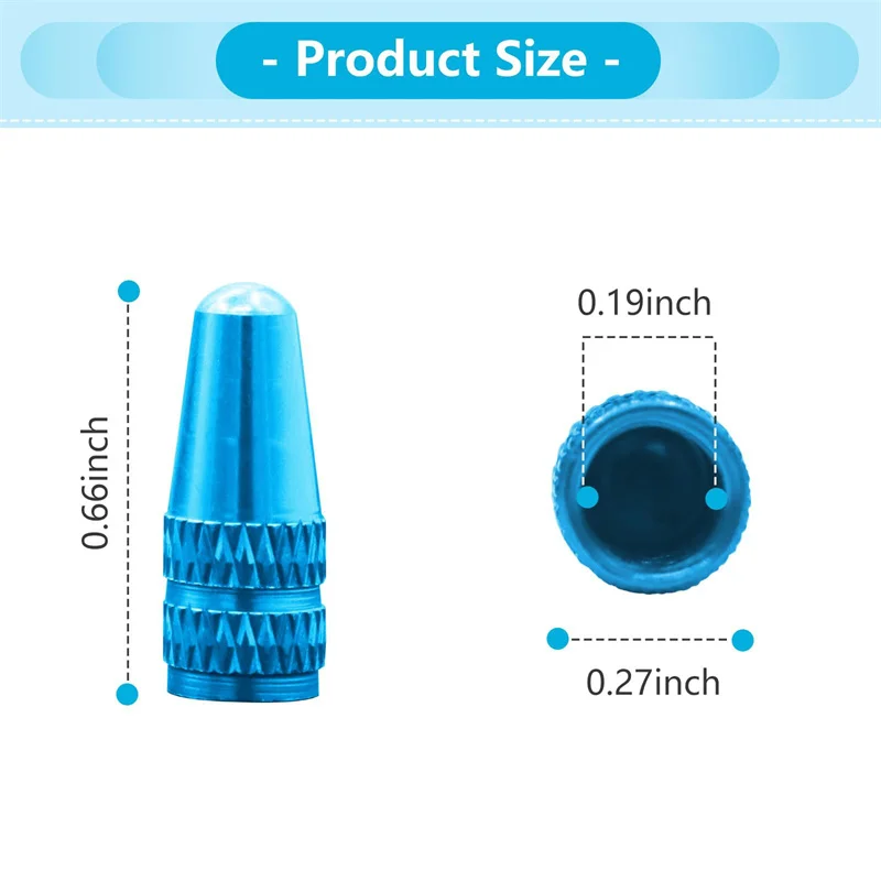 4/20/40pcs Aluminum Alloy Bicycle Tire FV Valve Cap MTB Road Bike Covered Protector Road MTB Tyre Dustproof Bike Presta Valve