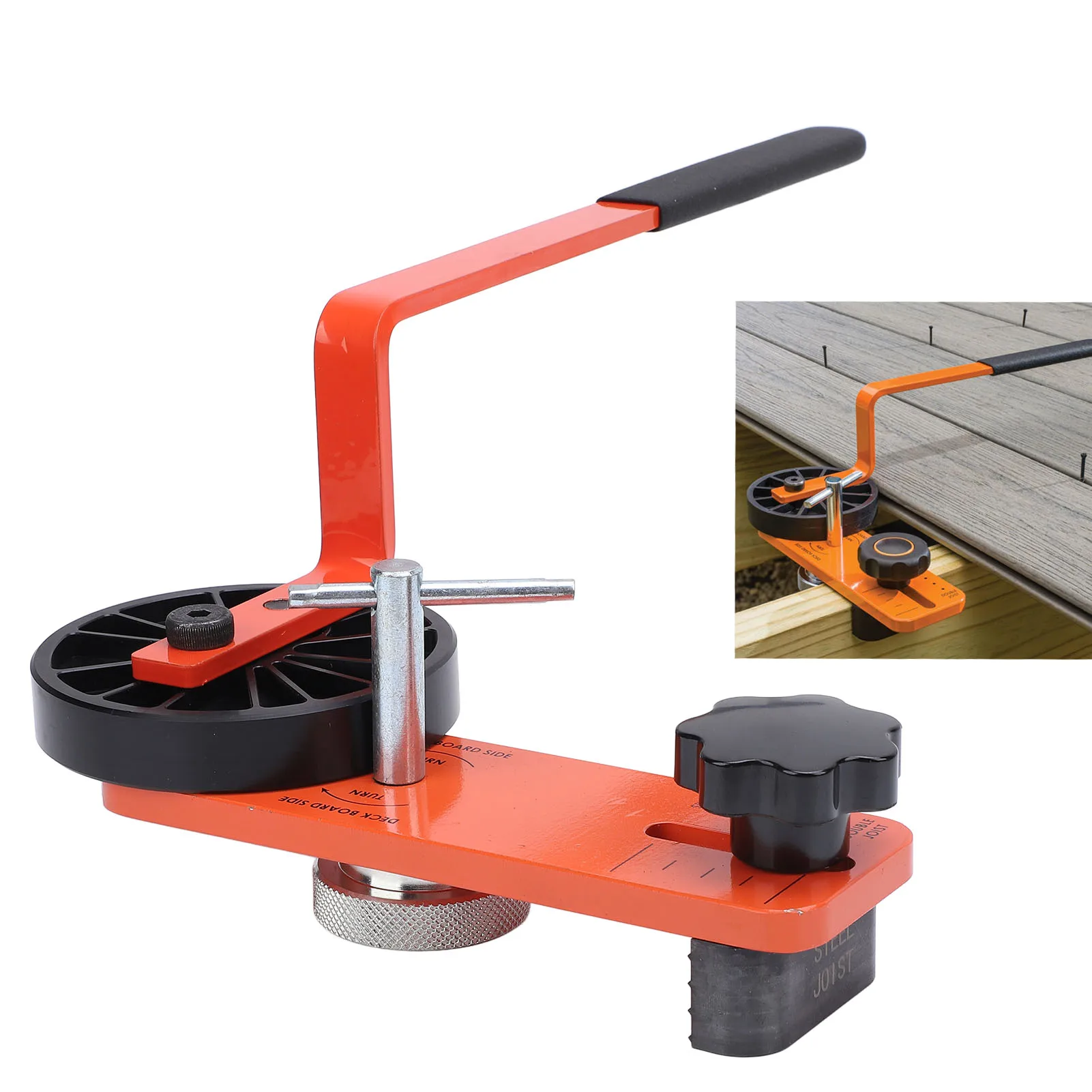 Lever Deck Board Bending Locking Straightening Tool Adjustable Fast Easy Installation Lever Deck Board Bending Locking Tool