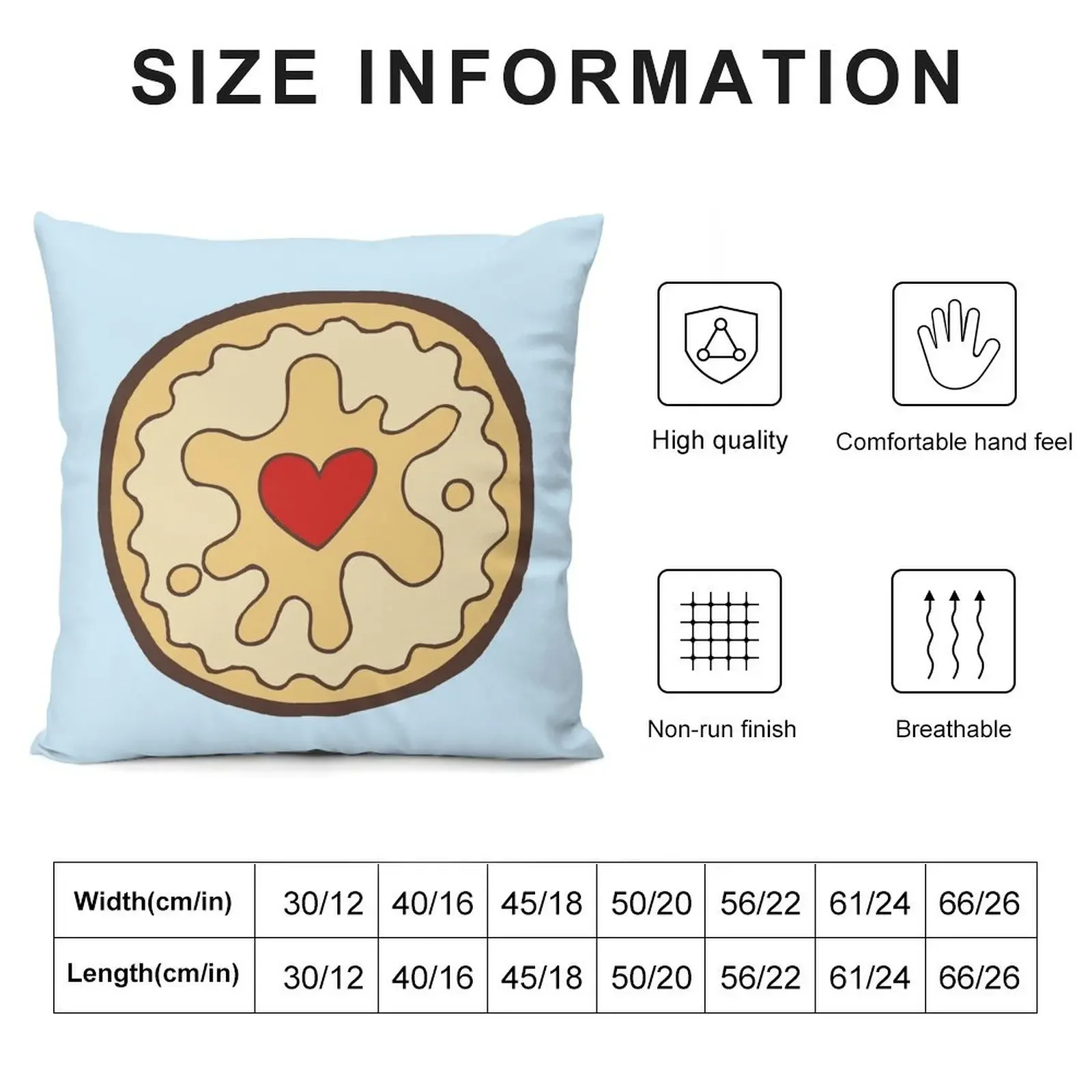 Jammy Dodger British Biscuit Throw Pillow bed pillows home decor items pillow