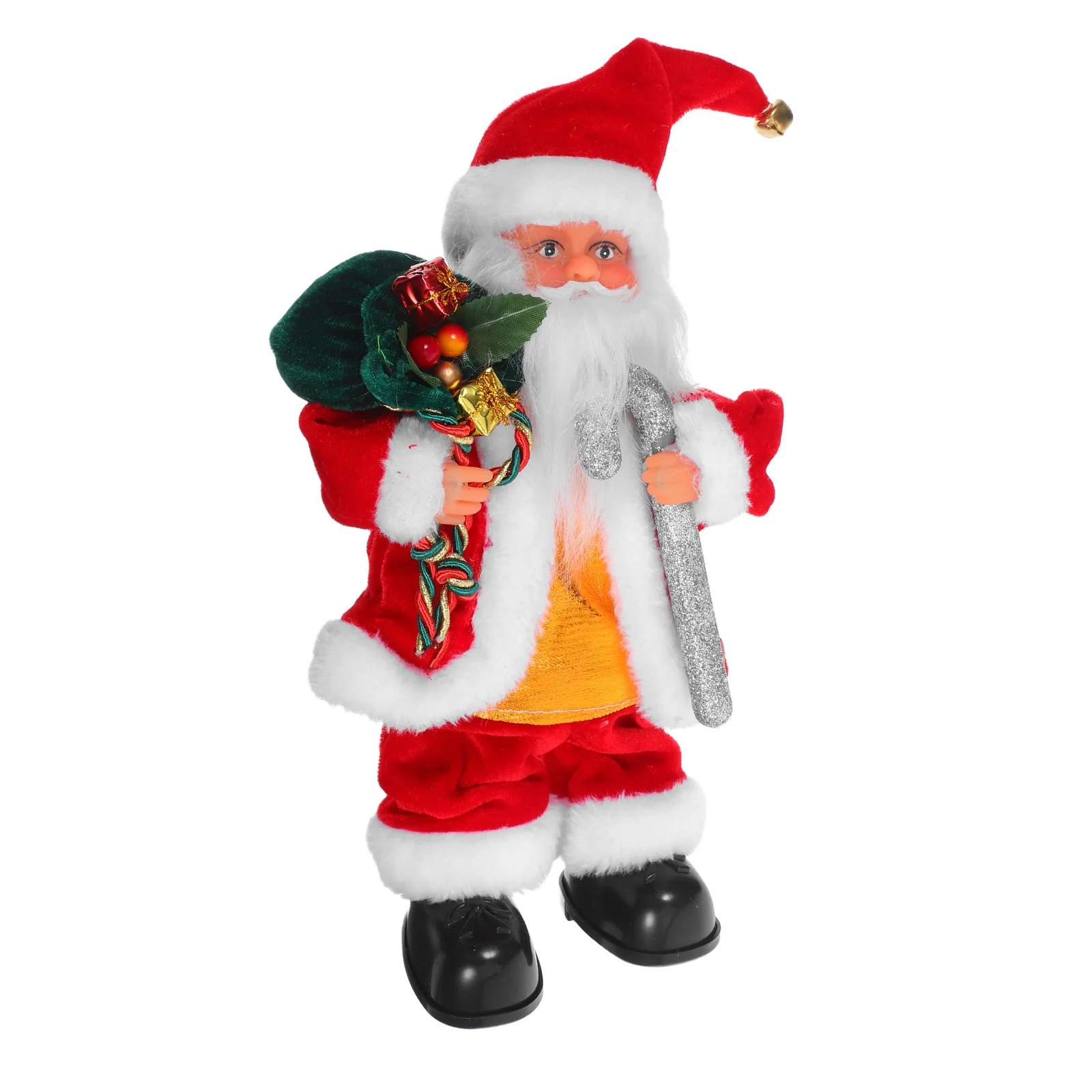 Adorável Papai Noel Elétrico Com Música Para Férias Família Crianças Playtime Decoração Móvel Ornamento de Papai Noel