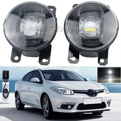 Headlight DRL Accessories 12V For Renault Fluence L30 Saloon 2010 2011 2012 2013 2014 2015 LED Fog Lights
