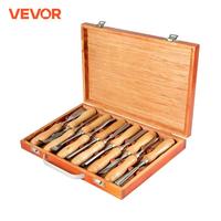 VEVOR 12PCS Wood Carving Hand Chisel Set Lathe Knife DIY Wood Turning Woodworking Professional Gouges Woodcraft Carpentry Tools