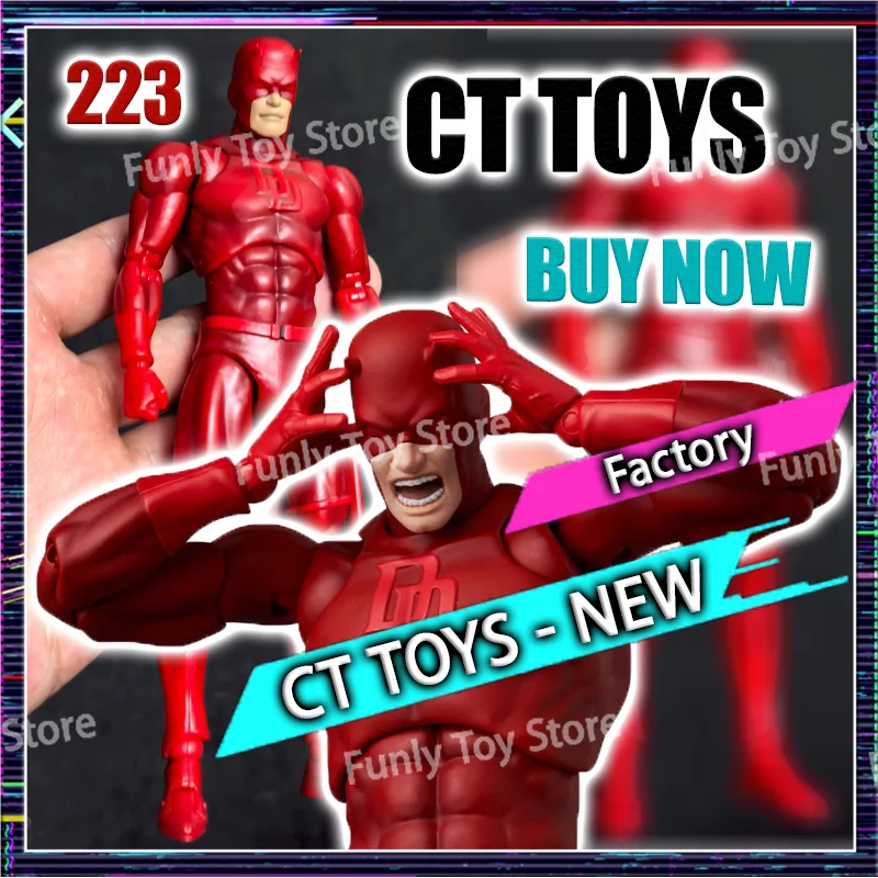 

Hot-New Ct Toys Daredevil Figure Mafex 223 Comic Version SHF Anime Action Figure Figurine Statue Model Custom Gifts Kids Toys