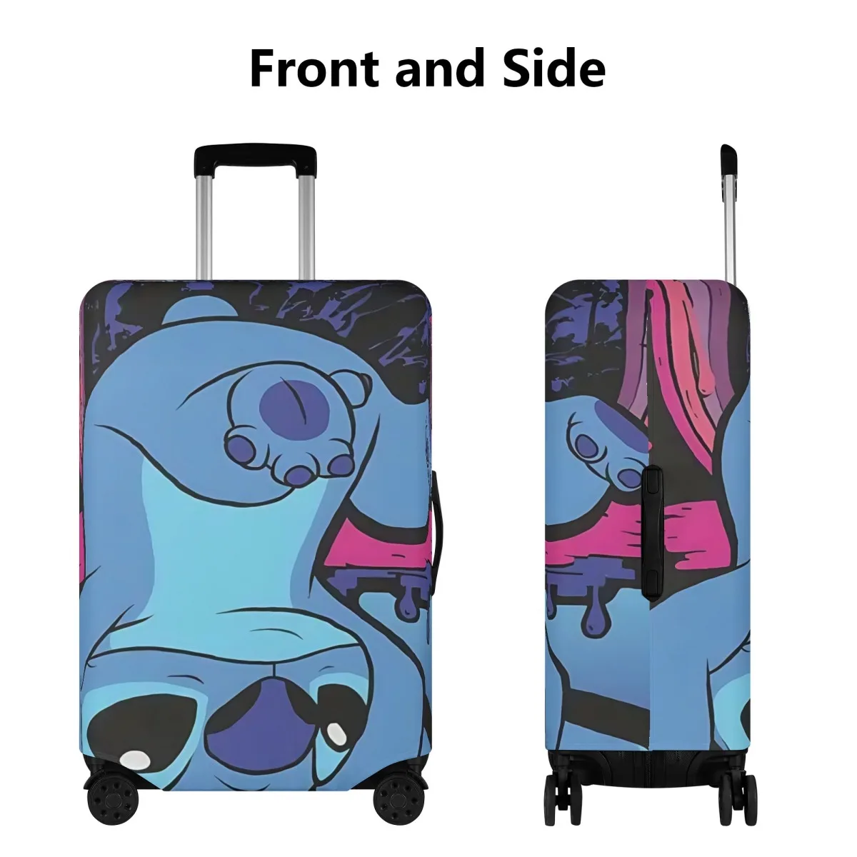 

Cartoon design luggage case, fashion style rotating wheel, positioning printing, use without power supply, travel accessories