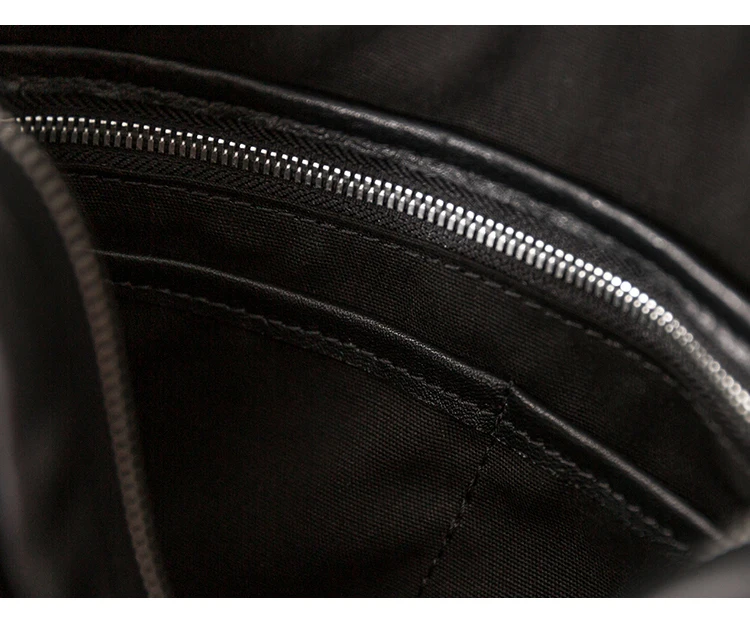 PNDME lässige, hochwertige, schwarze, kleine Umhängetasche für Herren aus echtem Leder, Wochenende, täglich, leicht, Umhängetasche aus echtem Rindsleder – Detail 13