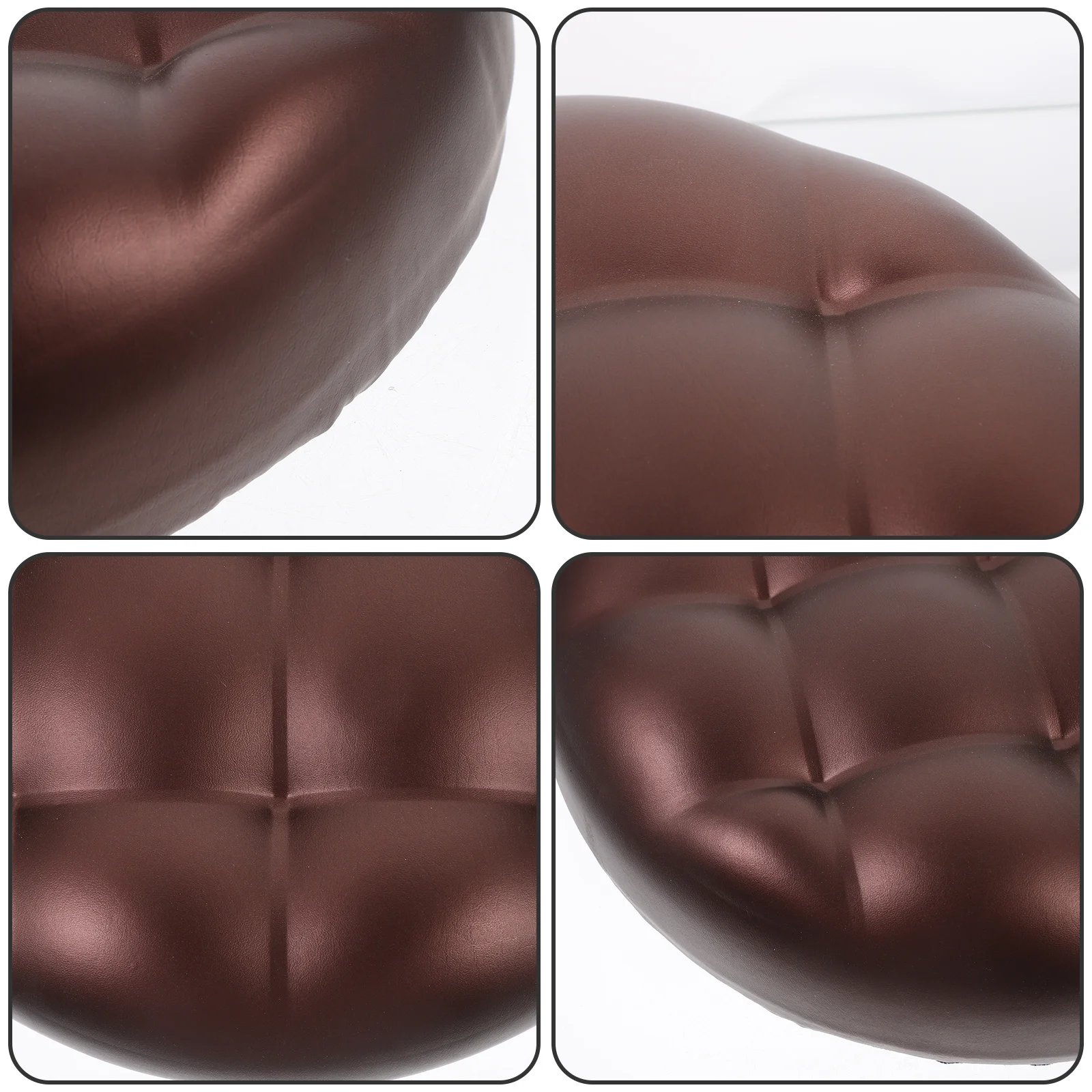 

1pc Round Bar Stool Seat Cushion Pu Replacement Pad For Home Office Chair Foam Filled Easy Clean Padded Stool