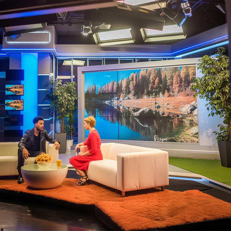 Monitor LCD per interni Videowall Display pubblicitario Cornice stretta 4K HD 2x3 3x3 Pannelli Mulit Schermi di giunzione Video Wall LCD