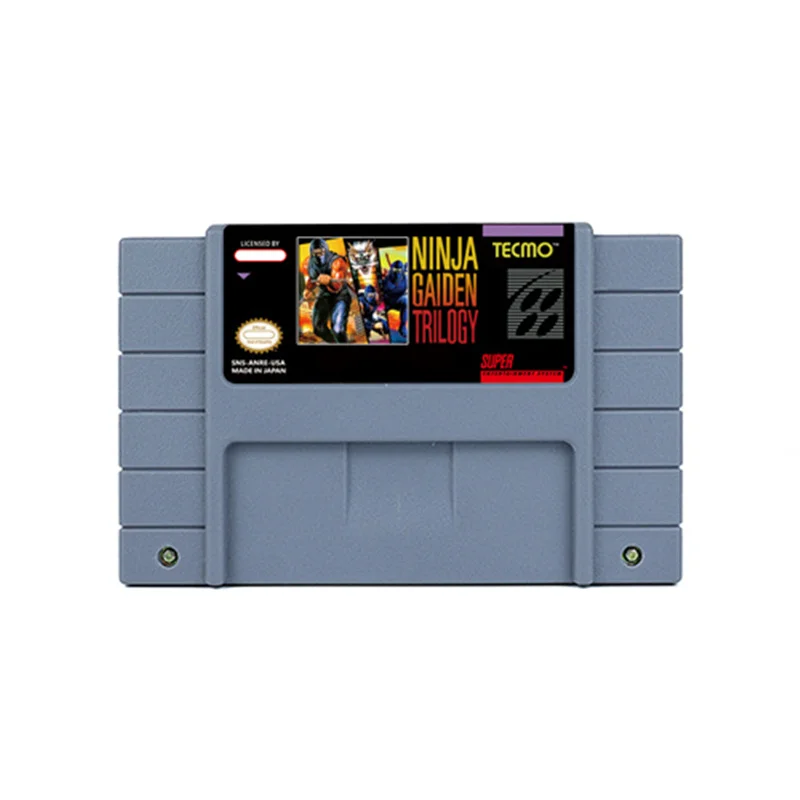 Ninja Gaiden Trilogy Action Game for SNES 16 BitRetro Cart Children Gift