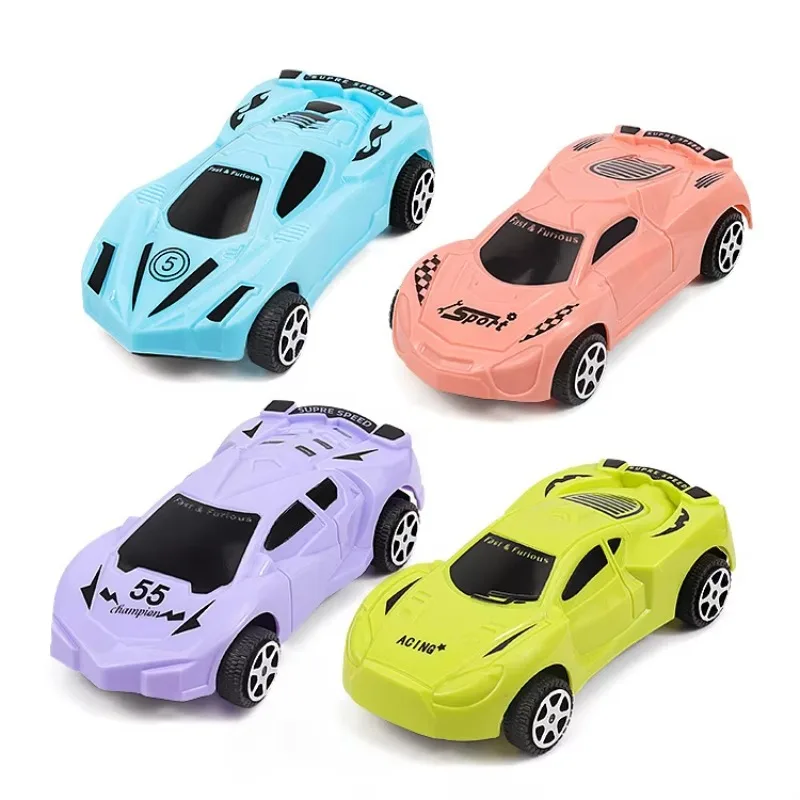 Simulación de coche inercial para niños, coche de juguete de inercia de carreras duradero de plástico, Mini coche de dibujos animados, juguete para niños, regalo de Navidad