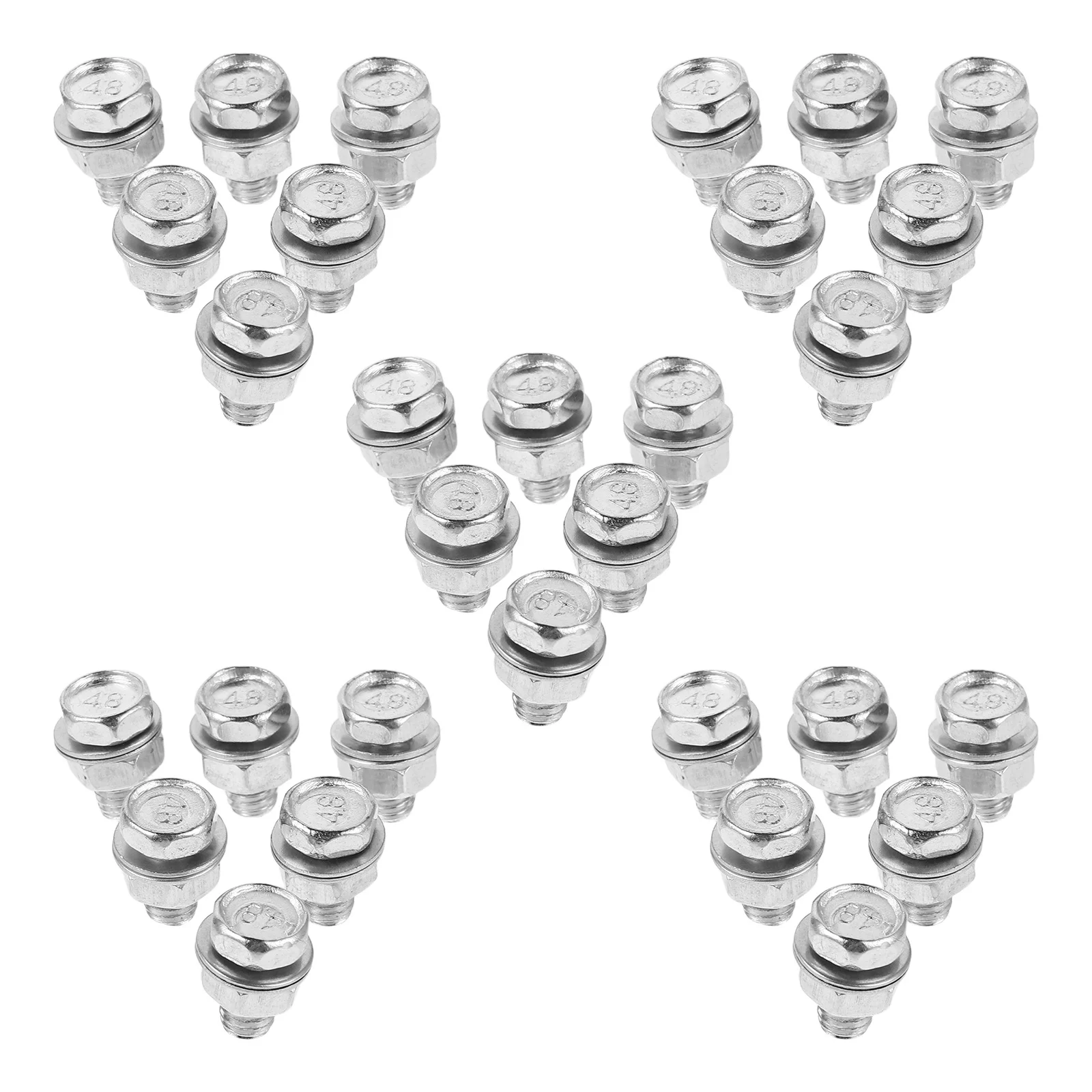 

30pcs Bicycle Components Durable Wire Fastening Clamp Secure Locking For Smooth Quiet Riding Brake Cable Adjuster Bolt Bike