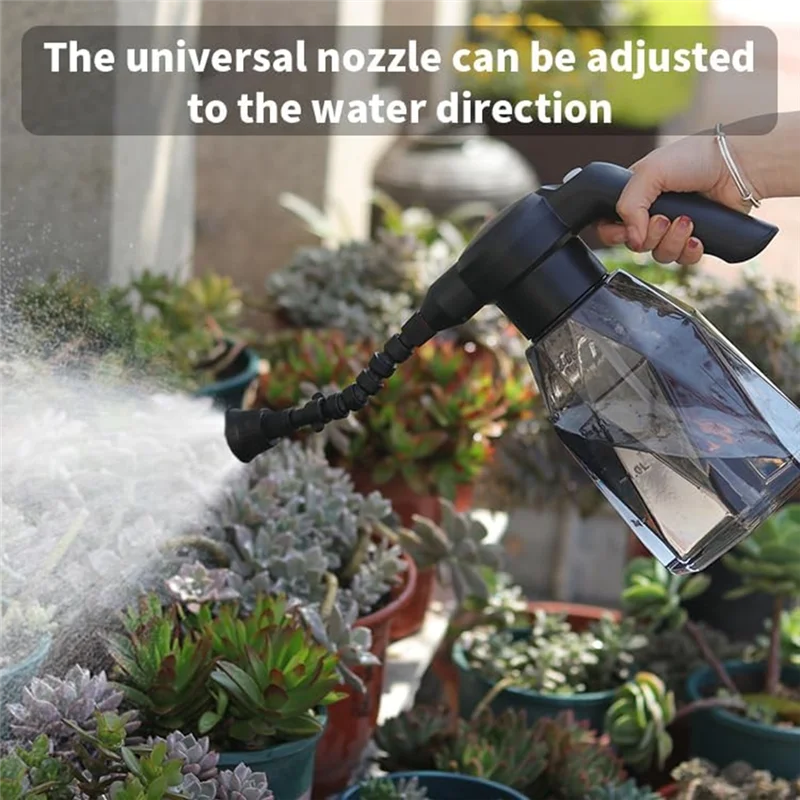 A84X-بطارية تعمل 2 لتر مسقاة أوتوماتيكية فوهة ممتدة 0.5 جالون رذاذ كهربائي قابل لإعادة الشحن-بخاخ للحديقة #3