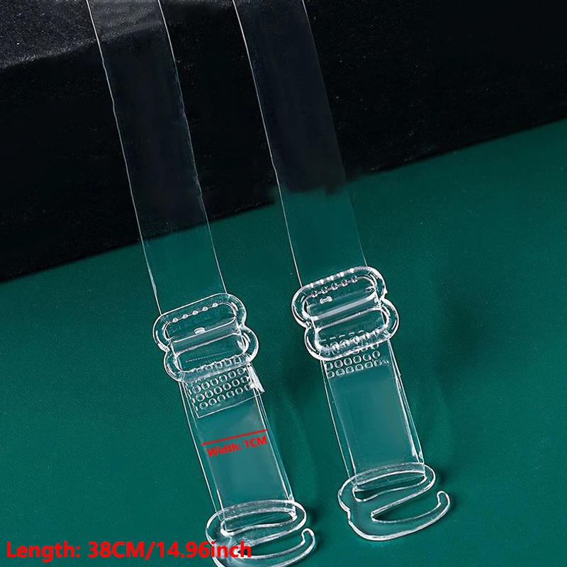 FallSweet 2/4/10/20PCS Adjustable Invisible Clear Bra Straps for Women  Transparent Elastic Shoulder Belt Lingerie Accessories image 5