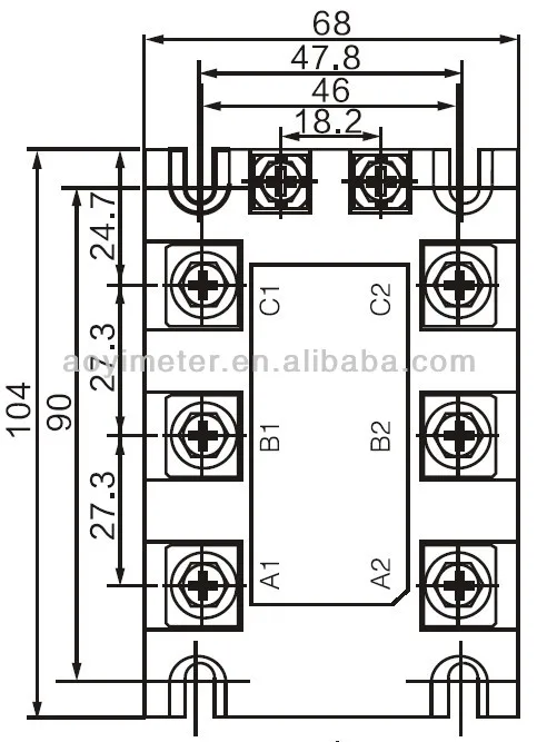 AOYI Triac SSVR SCR3-40DA-H Triac منظم الجهد التحكم في مرحل الحالة الصلبة