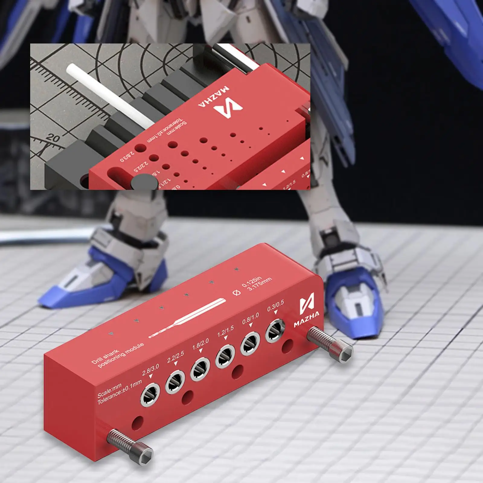 

Drill Shank Positioning Module Puncher Positioner Round Bar Drilling Guide Center Drilling High Precision Dowel Jig Accessory